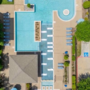 pool aerial view