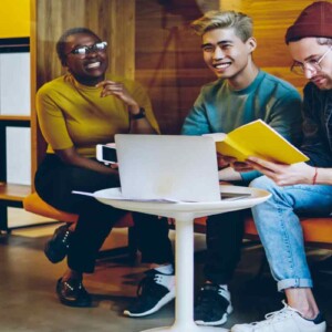 friends studying together